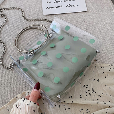 Wave transparent female 2019 new fashion Korean Joker ring handbag summer shoulder diagonal bag
Wave transparent female 2019 new fashion Korean Joker ring handbag summer shoulder diagonal bag