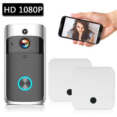 WiFi Smart Wireless Security DoorBell Smart HD 1080P Visual Intercom Recording Video Door Phone Remote Home Monitoring Night Visio
WiFi Smart Wireless Security DoorBell Smart HD 1080P Visual Intercom Recording Video Door Phone Remote Home Monitoring Night Visio