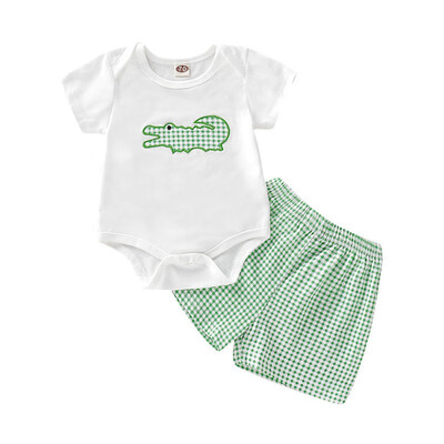 Summer Children Baby Boys Girls Casual Short Sleeve Cartoon Print Romper TopsPlaid Shorts Suits Costume Set
Summer Children Baby Boys Girls Casual Short Sleeve Cartoon Print Romper TopsPlaid Shorts Suits Costume Set