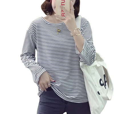 Women Casual O Neck Striped Print T Shirt Long Sleeve T-Shirt harajuku autumn Tshirt befree camiseta feminina
Women Casual O Neck Striped Print T Shirt Long Sleeve T-Shirt harajuku autumn Tshirt befree camiseta feminina