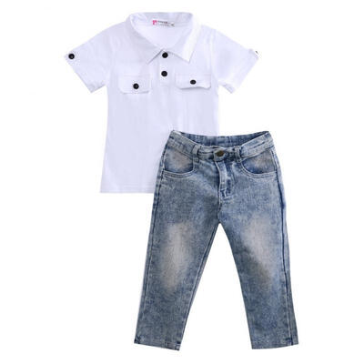2pcs Fashion Cool Boy Toddler Kids Baby Boy T-shirt TopJeans Pants Trousers Clothes Outfits Sets
2pcs Fashion Cool Boy Toddler Kids Baby Boy T-shirt TopJeans Pants Trousers Clothes Outfits Sets