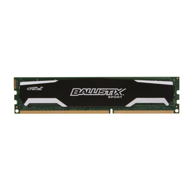 Crucial Ballistix Sport 8GB Single DDR3 1600 MTs PC3-12800 CL9 15V UDIMM 240-Pin Memory BLS8G3D1609DS1S00
Crucial Ballistix Sport 8GB Single DDR3 1600 MTs PC3-12800 CL9 15V UDIMM 240-Pin Memory BLS8G3D1609DS1S00