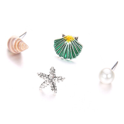 4 Pcsset Romantic Resin Colorful Shell Stud Earrings Simple Cute Unique Starfish Earrings For Women Jewelry
4 Pcsset Romantic Resin Colorful Shell Stud Earrings Simple Cute Unique Starfish Earrings For Women Jewelry