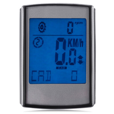 Water Resistant Wireless Cadence Speed 2 in 1 Cycle Computer Speedometer with LCD Backlight
Water Resistant Wireless Cadence Speed 2 in 1 Cycle Computer Speedometer with LCD Backlight