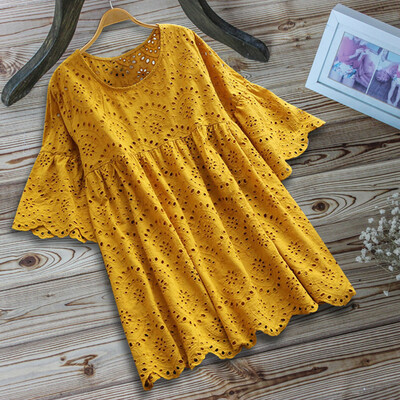 Starmoon Women Vintage Casual Hollow Out O-Neck Half Sleeve Linen Top T-Shirt Blouse
Starmoon Women Vintage Casual Hollow Out O-Neck Half Sleeve Linen Top T-Shirt Blouse