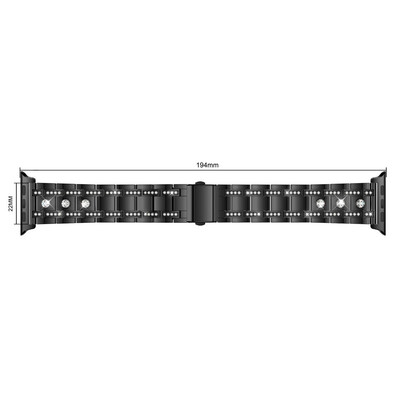 〖Follure〗Luxury Crystal Metal Watch Band Wrist Strap For Apple Watch Series 123 38mm BK
〖Follure〗Luxury Crystal Metal Watch Band Wrist Strap For Apple Watch Series 123 38mm BK