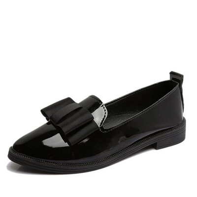 LZJ 2019 Autumn Flats Women Shoes Bowtie Loafers Patent Leather Elegant Low Heels Slip On Footwear Female Pointed Toe Thick Heel
LZJ 2019 Autumn Flats Women Shoes Bowtie Loafers Patent Leather Elegant Low Heels Slip On Footwear Female Pointed Toe Thick Heel