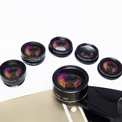 Universal Multifunctional HD Fisheye Wide Angle Macro 2X Telescope Mobile Phone Camera Lens Set Phone Photography Accessories
Universal Multifunctional HD Fisheye Wide Angle Macro 2X Telescope Mobile Phone Camera Lens Set Phone Photography Accessories