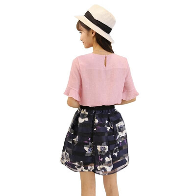 New Fashion Women Two-Piece Set Ruffles Flare Sleeve Chiffon Tops Mesh Flower Print Strap Splicing Sweet Two-piece Suit Dress Pin
New Fashion Women Two-Piece Set Ruffles Flare Sleeve Chiffon Tops Mesh Flower Print Strap Splicing Sweet Two-piece Suit Dress Pin