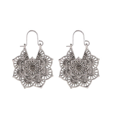Hoop Earrings Vintage Ethnic Tribal Hollow Flower Dangle Drop Earrings Boho Geometric Jewelry
Hoop Earrings Vintage Ethnic Tribal Hollow Flower Dangle Drop Earrings Boho Geometric Jewelry