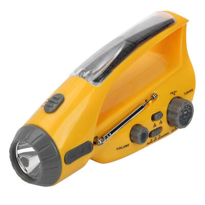 Greensen Portable Radio LED Flashlight Solar Charged Hand Crank Dynamo Power Bank for Outdoor Emergency
Greensen Portable Radio LED Flashlight Solar Charged Hand Crank Dynamo Power Bank for Outdoor Emergency