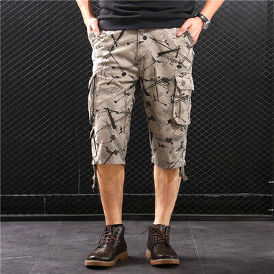 SQSI summer shorts mens cropped trousers cotton loose camouflage multi-pocket tooling 4878
SQSI summer shorts mens cropped trousers cotton loose camouflage multi-pocket tooling 4878