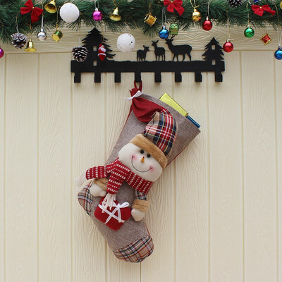 Christmas Stocking Santa Snowman Reindeer Xmas Character 3D Plush with Faux Fur Cuff Christmas Decorations
Christmas Stocking Santa Snowman Reindeer Xmas Character 3D Plush with Faux Fur Cuff Christmas Decorations