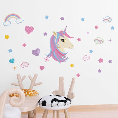 Fairy Unicorn Rainbow Art Wall Decal Removable Bedroom Sticker Girl Room Decor Wall Sticker
Fairy Unicorn Rainbow Art Wall Decal Removable Bedroom Sticker Girl Room Decor Wall Sticker