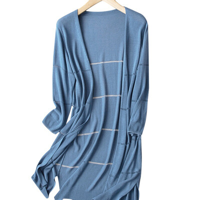 Womens Solid Loose Long Sleeve Knitted Blouse Sun Protection Hollow Out Long Cardigan
Womens Solid Loose Long Sleeve Knitted Blouse Sun Protection Hollow Out Long Cardigan