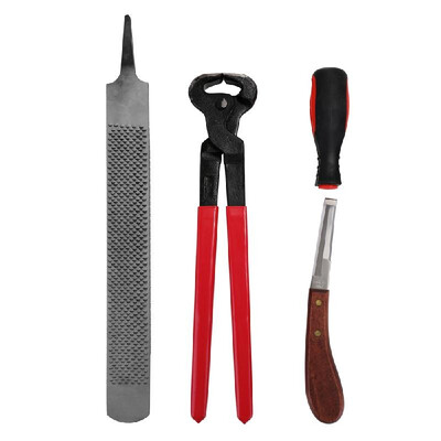 4PCS Horse Farrier Hoof Nipper Trim Shoeing File Rasp Handle Hoof Cutter Tool Horse Care Accessory
4PCS Horse Farrier Hoof Nipper Trim Shoeing File Rasp Handle Hoof Cutter Tool Horse Care Accessory