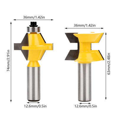Greensen 2pcs 12in Shank Rail & Stile Router Bits 120 Degree Milling Cutter Woodworking Cutting Tools
Greensen 2pcs 12in Shank Rail & Stile Router Bits 120 Degree Milling Cutter Woodworking Cutting Tools