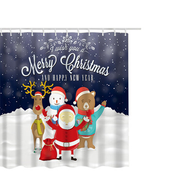 Gobestart Christmas Waterproof Polyester Bathroom Shower Curtain Decor With Hooks 71x71
Gobestart Christmas Waterproof Polyester Bathroom Shower Curtain Decor With Hooks 71x71