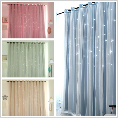1pc 12m Full Blackout Curtain Fashion double layer Home Nordic Style Bedroom Living Room Hollow Star Net Princess Wind Curtain
1pc 12m Full Blackout Curtain Fashion double layer Home Nordic Style Bedroom Living Room Hollow Star Net Princess Wind Curtain