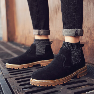 2019 new socks mouth black Martin boots men plus velvet warm winter waterproof British wind mens high-top shoes
2019 new socks mouth black Martin boots men plus velvet warm winter waterproof British wind mens high-top shoes