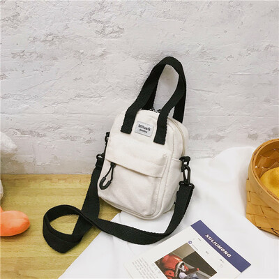 Girl canvas small bag female new Korean fashion wild handbag contrast color shoulder Messenger bag
Girl canvas small bag female new Korean fashion wild handbag contrast color shoulder Messenger bag