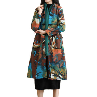 Toponeto Women Folk-Custom Print Velvet Cotton Outwear Warm Long Thick Coat Jacket Parka
Toponeto Women Folk-Custom Print Velvet Cotton Outwear Warm Long Thick Coat Jacket Parka