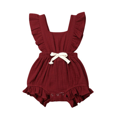 Newborn Baby Girl Romper Ruffled Solid Color Backless Flare Sleeve Romper Infant Casual Outfits
Newborn Baby Girl Romper Ruffled Solid Color Backless Flare Sleeve Romper Infant Casual Outfits