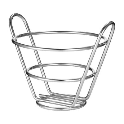Stainless Steel Fry Cone Finger Food Service Display Basket Holder Displayware for Kitchen
Stainless Steel Fry Cone Finger Food Service Display Basket Holder Displayware for Kitchen
