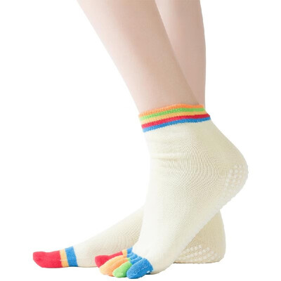 Anti-Sweat Five Fingers Backless Cotton Silicone Yoga Socks Elastic 5 Toes Breathable Sport Sock Ballet Gym Fitness Fine Quality
Anti-Sweat Five Fingers Backless Cotton Silicone Yoga Socks Elastic 5 Toes Breathable Sport Sock Ballet Gym Fitness Fine Quality