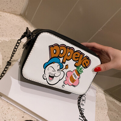 Qiao Bani 2019 new Korean chic fashion printing cartoon cute small square bag shoulder diagonal trend handbags
Qiao Bani 2019 new Korean chic fashion printing cartoon cute small square bag shoulder diagonal trend handbags