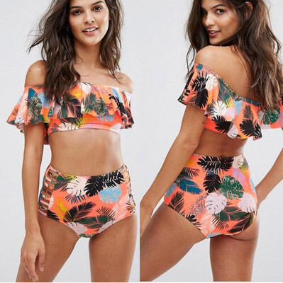 Saidsome Women Sexy Bikini Swimwear Ruffle Printed Bottom Set Beachwear Bathing Suit
Saidsome Women Sexy Bikini Swimwear Ruffle Printed Bottom Set Beachwear Bathing Suit