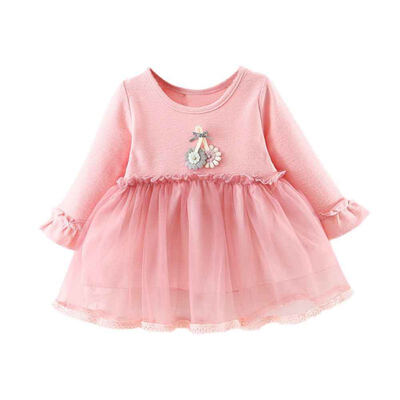 Spring Casual Baby Girls Solid Print Mesh Dress Cotton Kids Toddler Long Sleeve Sundress
Spring Casual Baby Girls Solid Print Mesh Dress Cotton Kids Toddler Long Sleeve Sundress