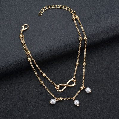 alloy 8 word double pearl chain imitation pearl anklet ladies beaded handmade anklet fashion girl gift anklet
alloy 8 word double pearl chain imitation pearl anklet ladies beaded handmade anklet fashion girl gift anklet