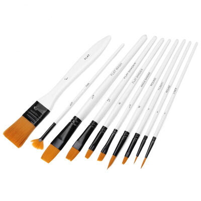 Greensen 10Pcs Paint Brushes Nylon Hair Wood Handle Different Shape Set For Art Student Artist Painter
Greensen 10Pcs Paint Brushes Nylon Hair Wood Handle Different Shape Set For Art Student Artist Painter