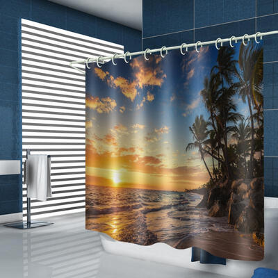 Greensen Polyester Sunset Painting Shower Bath Curtain Waterproof Bathroom Curtain Hanging Hooks
Greensen Polyester Sunset Painting Shower Bath Curtain Waterproof Bathroom Curtain Hanging Hooks
