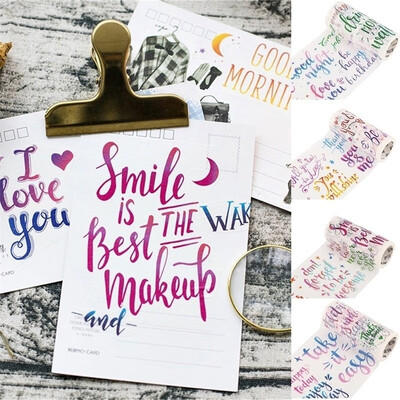 10cm5m Colorful English Letters Washi Tape DIY Decoration Scrapbooking Planner Masking Tape Adhesive Tape
10cm5m Colorful English Letters Washi Tape DIY Decoration Scrapbooking Planner Masking Tape Adhesive Tape
