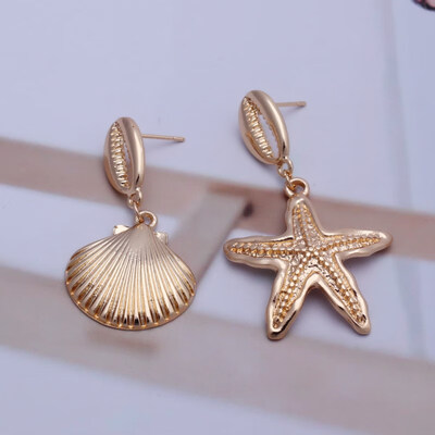 EK649 Big Shell Drop Earrings For Women Creative Starfish Conch Cowrie Hanging Brincos Statement Earrings Boho Beach Jewelry
EK649 Big Shell Drop Earrings For Women Creative Starfish Conch Cowrie Hanging Brincos Statement Earrings Boho Beach Jewelry