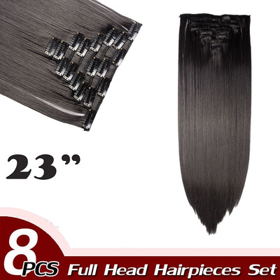 Curly Full Head Clip Synthetic in Hair Extensions 8 Piece 18 Clips Hairpiece Long Wave for Women
Curly Full Head Clip Synthetic in Hair Extensions 8 Piece 18 Clips Hairpiece Long Wave for Women