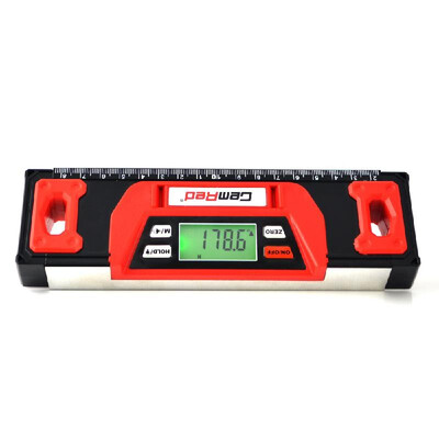GemRed Digital Level 360° LED Display with Backlight Lever Ruler with Four Function Buttons
GemRed Digital Level 360° LED Display with Backlight Lever Ruler with Four Function Buttons
