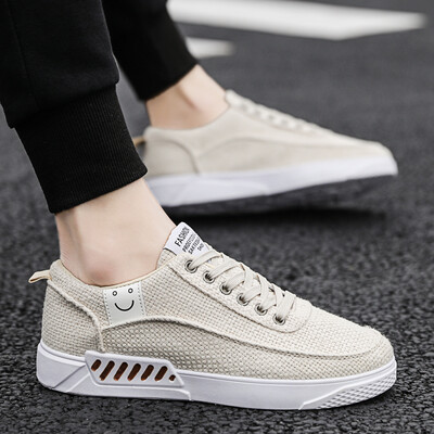 Beige fashion canvas shoes men Korean version of Joker casual shoes personality sports linen shoes summer
Beige fashion canvas shoes men Korean version of Joker casual shoes personality sports linen shoes summer
