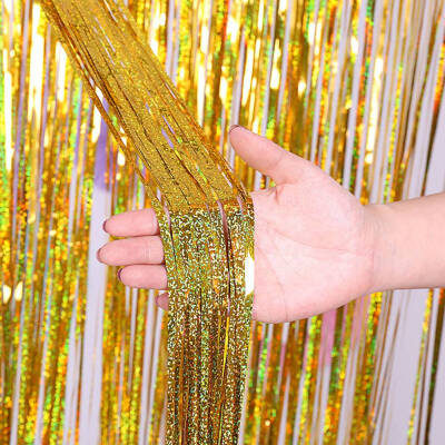 3M\2M Foil Curtains Metallic Foil Fringe Curtain For Birthday Party Photo Backdrop Wedding Event Decor
3M\2M Foil Curtains Metallic Foil Fringe Curtain For Birthday Party Photo Backdrop Wedding Event Decor