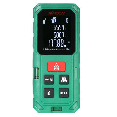 KKmoon 40m Portable Handheld Digital Laser Distance Meter High Precision Range Finder Length Area Volume Measurement 20 Group Data
KKmoon 40m Portable Handheld Digital Laser Distance Meter High Precision Range Finder Length Area Volume Measurement 20 Group Data