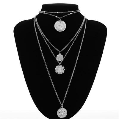 Vintage Silver Gold Long Chain Multilayer Choker Necklace For Women Angel Virgin Mary Pendant Round Coin Necklace Jewelry
Vintage Silver Gold Long Chain Multilayer Choker Necklace For Women Angel Virgin Mary Pendant Round Coin Necklace Jewelry