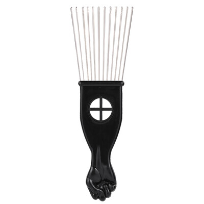Metal Afro Comb African American Pick Comb Hair Brush Hairdressing Styling Tool Black Fist
Metal Afro Comb African American Pick Comb Hair Brush Hairdressing Styling Tool Black Fist
