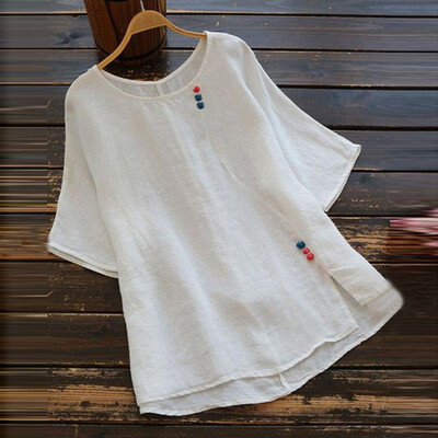 Starmoon Women Vintage Pure Color Plus Size O-Neck Short Sleeve Loose Top T-Shirt Blouse
Starmoon Women Vintage Pure Color Plus Size O-Neck Short Sleeve Loose Top T-Shirt Blouse
