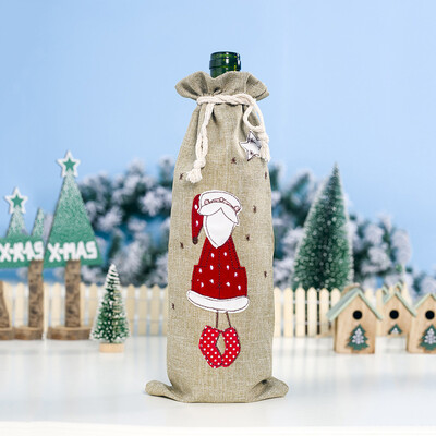 Tailored Christmas Wine Bottle Set Fabric Doll Christmas Flannel Champagne Decoration
Tailored Christmas Wine Bottle Set Fabric Doll Christmas Flannel Champagne Decoration
