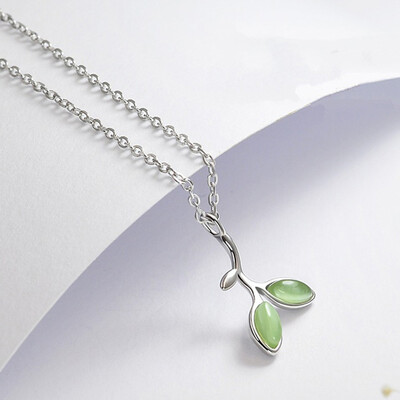 925 Sterling Silver Green Opal Tree Leaves Buds Necklaces Pendant Bracelet Ring Earrings Jewelry Gifts For Women
925 Sterling Silver Green Opal Tree Leaves Buds Necklaces Pendant Bracelet Ring Earrings Jewelry Gifts For Women