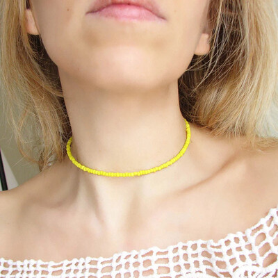 Fashion Bohemian Handmade Rainbow Beads Choker Necklace For Women Girls Beaded Chain Chokers Necklaces Female Jewelry Gift
Fashion Bohemian Handmade Rainbow Beads Choker Necklace For Women Girls Beaded Chain Chokers Necklaces Female Jewelry Gift