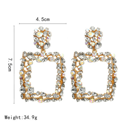F32 Multi Designs Wholesale Fashion Jewelry Women Metal Vintage Statement Clear Crystal Drop Earrings For Women Metal Earring
F32 Multi Designs Wholesale Fashion Jewelry Women Metal Vintage Statement Clear Crystal Drop Earrings For Women Metal Earring