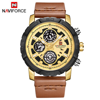 NAVIFORCE NF9139 Quartz Watches Luminous Man Leather Digital Analog Week Date Hour Display Waterproof Casual Wrist Watch with Gift
NAVIFORCE NF9139 Quartz Watches Luminous Man Leather Digital Analog Week Date Hour Display Waterproof Casual Wrist Watch with Gift